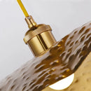 GobekUsa Gold Lotus Leaf Pendant Light: Nordic Luminaire for Living Room and Bedroom Decor