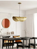 GobekUsa Gold Lotus Leaf Pendant Light - Modern LED Chandelier