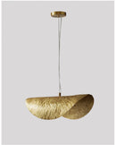 GobekUsa Gold Lotus Leaf Pendant Light - Modern LED Chandelier