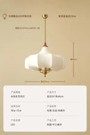 GobekUsa Gold Lustre Medieval Fabric Pendant Lights LED E27 for Home Decor