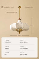 GobekUsa Gold Lustre Medieval Fabric Pendant Lights LED E27 for Home Decor