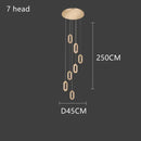 GobekUsa Gold Lustre Oval Acrylic Chandelier for Dining and Living Spaces