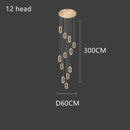 GobekUsa Gold Lustre Oval Acrylic Chandelier for Dining and Living Spaces