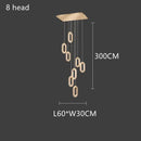 GobekUsa Gold Lustre Oval Acrylic Chandelier for Dining and Living Spaces