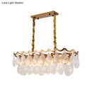 GobekUsa Gold Luxury Island Pendant with Clear K9 Crystal, 10-Head Down Lighting for Dining Room