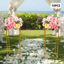 GobekUsa Gold Metal Wedding Flower Stand Set