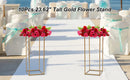 GobekUsa Gold Metal Wedding Flower Stand Set