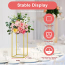 GobekUsa Gold Metal Wedding Flower Stand Set