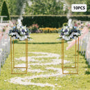 GobekUsa Gold Metal Wedding Flower Stand Set