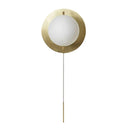 GobekUsa Gold Mini Globe Wall Sconce Light - Elegant Opaline Glass Fixture for Bedroom