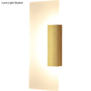 GobekUsa Gold Minimalist LED Wall Sconce for Hallway - Rectangular Acrylic Design