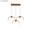 GobekUsa Gold Minimalistic Ring Pendant LED Ceiling Light for Living Room - Acrylic Island Lighting