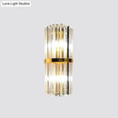 GobekUsa Gold Modern Wall Sconce Lamp with Crystal Shade - 1, 2, or 3 Bulb Options