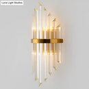 GobekUsa Gold Modern Wall Sconce Lamp with Crystal Shade - 1, 2, or 3 Bulb Options