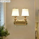 GobekUsa Gold Modernist Bell Wall Sconce Lighting with Glass Shade for Living Room
