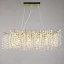 GobekUsa Gold Money Tree Branch Crystal Chandelier for Living Room and Bedroom