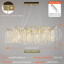 GobekUsa Gold Money Tree Branch Crystal Chandelier for Living Room and Bedroom
