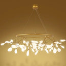 2024 GobekUsa Nordic Firefly LED Chandelier - Ideal for Living Room, Bedroom, Dining Room