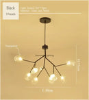 2024 GobekUsa Nordic Firefly LED Chandelier - Ideal for Living Room, Bedroom, Dining Room