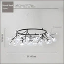 2024 GobekUsa Nordic Firefly LED Chandelier - Ideal for Living Room, Bedroom, Dining Room
