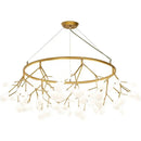 2024 GobekUsa Nordic Firefly LED Chandelier - Ideal for Living Room, Bedroom, Dining Room