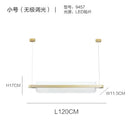 GobekUsa Gold Nordic Linear Island Lamp: Acrylic LED Pendant Light for Dining Room