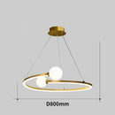 GobekUsa Gold Nordic Ring LED Ceiling Chandelier for Dining Room & Kitchen Island