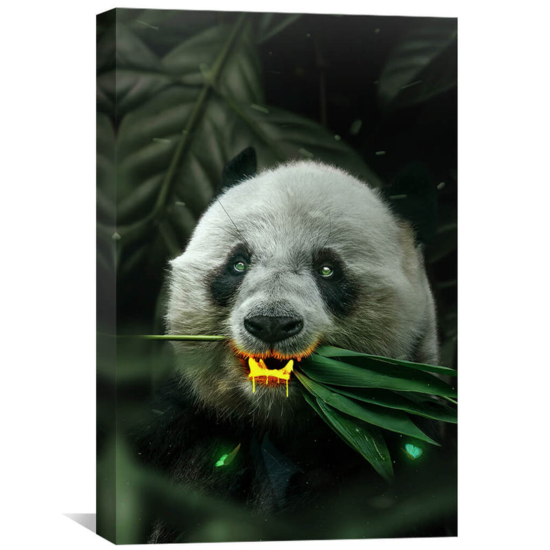 Gold Panda Canvas