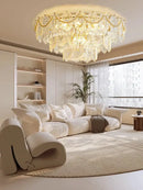 GobekUsa Gold Pearl Pendant Chandelier - Living Room & Bedroom Decor