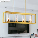 GobekUsa Gold Pendant Island Lights with Clear Glass Shades - Perfect for Dining Rooms