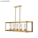 GobekUsa Gold Pendant Island Lights with Clear Glass Shades - Perfect for Dining Rooms
