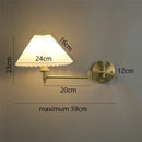 GobekUsa Adjustable LED Wall Lamp for Bedroom, Hotel, or Study - Rotating Long Arm Reading Light