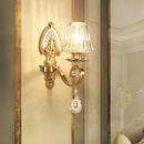 GobekUsa Gold Prismatic Crystal Wall Sconce - Contemporary Bedroom Lighting