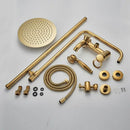 GobekUsa 3-way Shower Faucet Set with Rainfall and Waterfall Spout