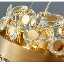 GobekUsa Crystal Pendant Chandelier for Kitchen Living Room Restaurant Island