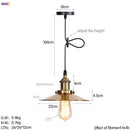 GobekUsa Gold Retro Edison LED Pendant Lights for Dinning Living Room Industrial Decor