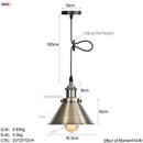 GobekUsa Gold Retro Edison LED Pendant Lights for Dinning Living Room Industrial Decor