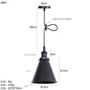 GobekUsa Gold Retro Edison LED Pendant Lights for Dinning Living Room Industrial Decor
