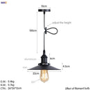 GobekUsa Gold Retro Edison LED Pendant Lights for Dinning Living Room Industrial Decor