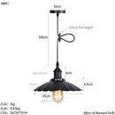 GobekUsa Gold Retro Edison LED Pendant Lights for Dinning Living Room Industrial Decor