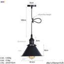 GobekUsa Gold Retro Edison LED Pendant Lights for Dinning Living Room Industrial Decor
