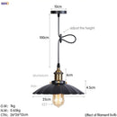 GobekUsa Gold Retro Edison LED Pendant Lights for Dinning Living Room Industrial Decor