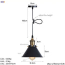 GobekUsa Gold Retro Edison LED Pendant Lights for Dinning Living Room Industrial Decor