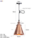 GobekUsa Gold Retro Edison LED Pendant Lights for Dinning Living Room Industrial Decor