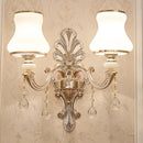 GobekUsa Gold Scrolled Arm Wall Mount Lamp with Crystal Accent - Elegant Metallic Wall Sconce