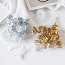 Gold silver and green eucalyptus leaves artificial plants wedding decor by Decorbites
