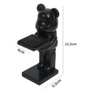 Gold & silver bear statue watch rack bedroom storage stand by Decorbites