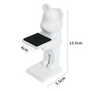 Gold & silver bear statue watch rack bedroom storage stand by Decorbites