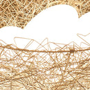 GobekUsa Bird's Nest Pendant Lights Gold Silver Aluminum Wire Nordic Art E27 Restaurant Bedroom