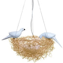 GobekUsa Bird's Nest Pendant Lights Gold Silver Aluminum Wire Nordic Art E27 Restaurant Bedroom